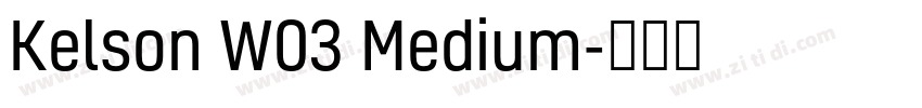 Kelson W03 Medium字体转换